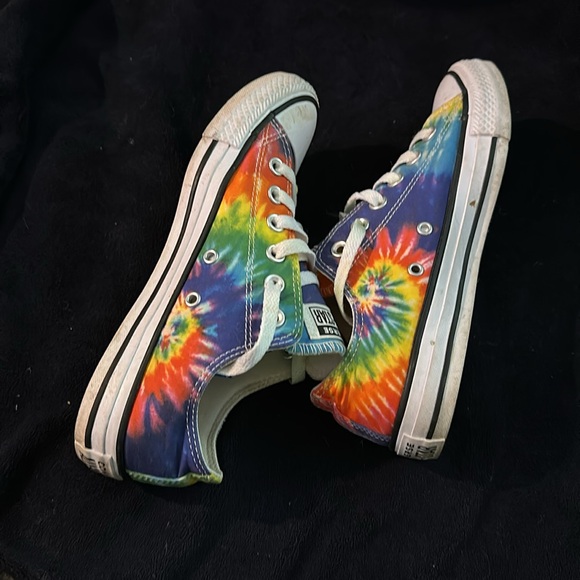 Converse All Star tie-dyed tennis multi color sneakers shoes - Picture 9 of 10